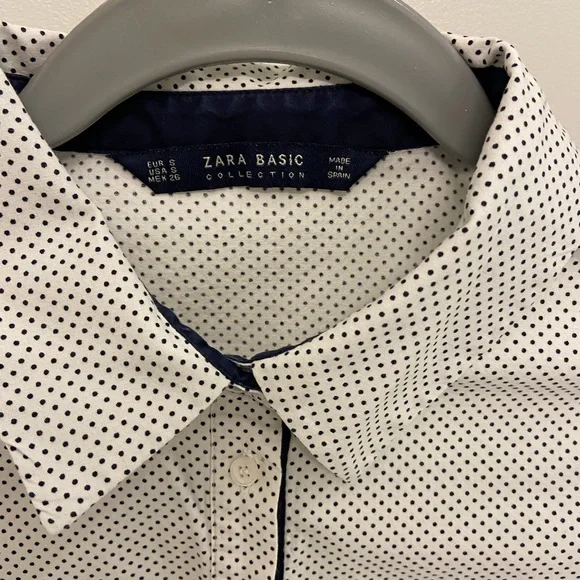 2/$20 - Womens Collar Dress Shirt - polka dot - Picture 2 of 5